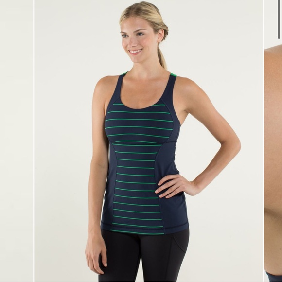 Lululemon Energy Tank in Slalom Stripe Inkwell - Picture 7 of 11